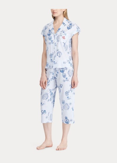 Pijamas Ralph Lauren Nautical Algodão Mulher 18643-YOGH